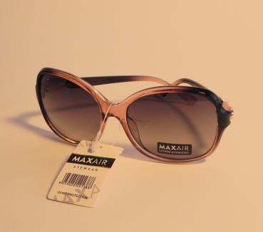 Sonnenbrille braun mit gold und Glitzer